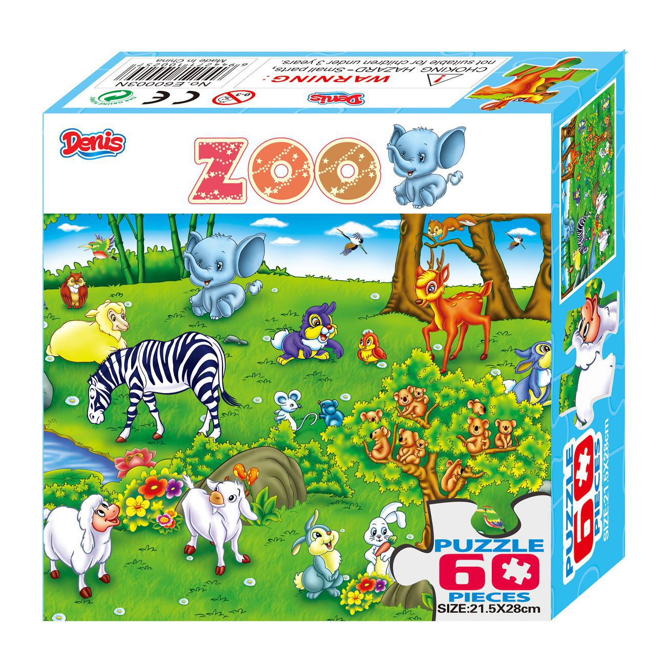 Puzzle / Slagalica ZOO 60 kom - cover