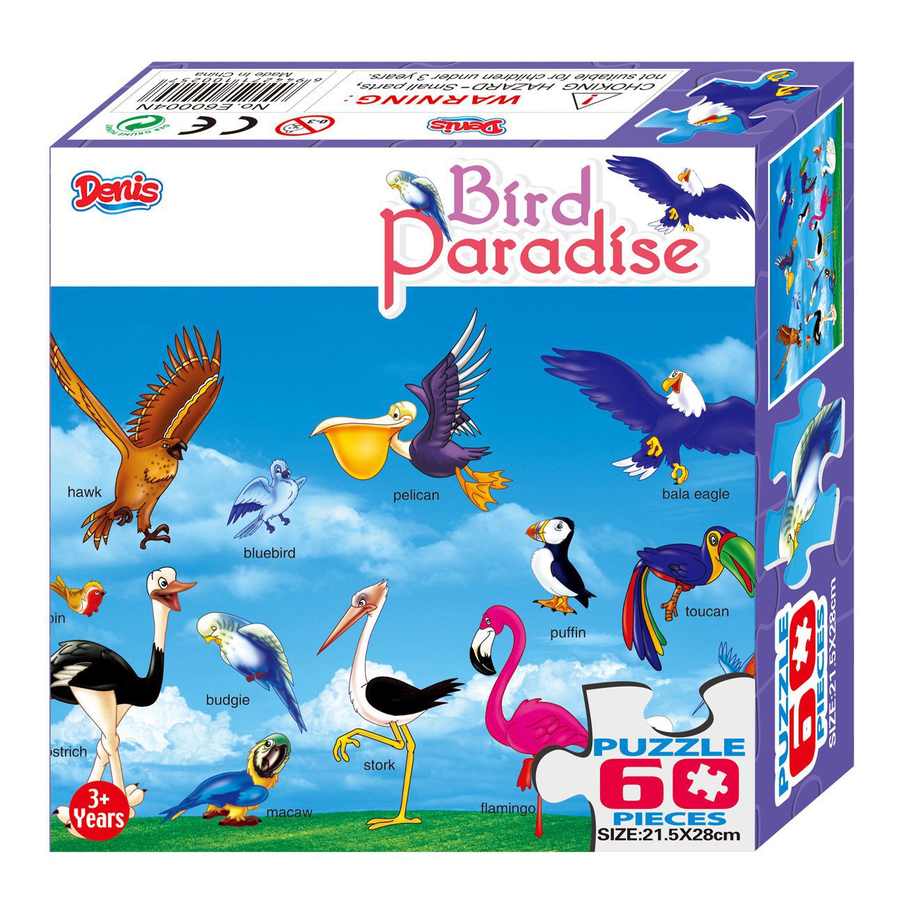 Puzzle / Slagalica Bird Paradise 60 kom - cover