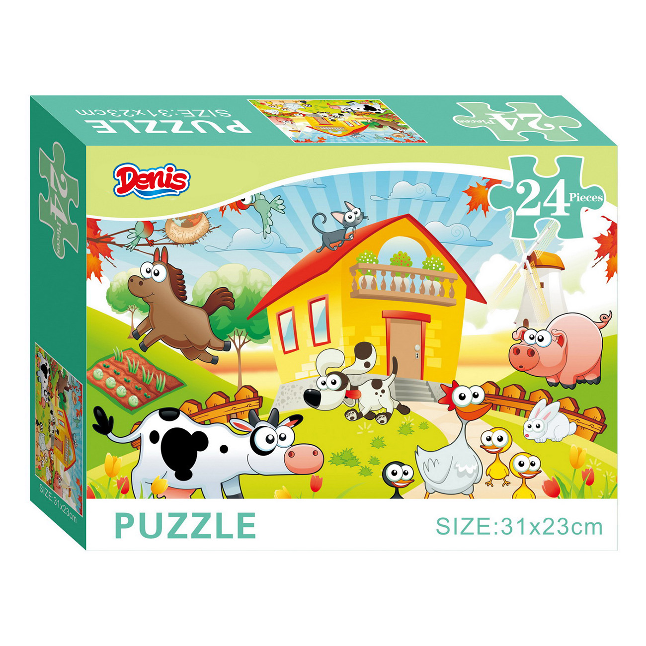 Puzzle / Slagalica, 24 kom, Domaće životinje - cover