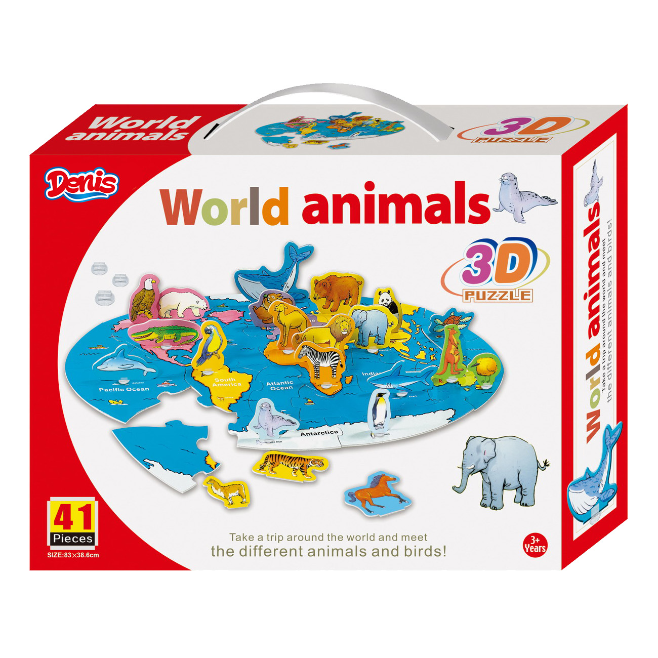 3D Puzzle / Slagalica, Životinje svijeta - cover
