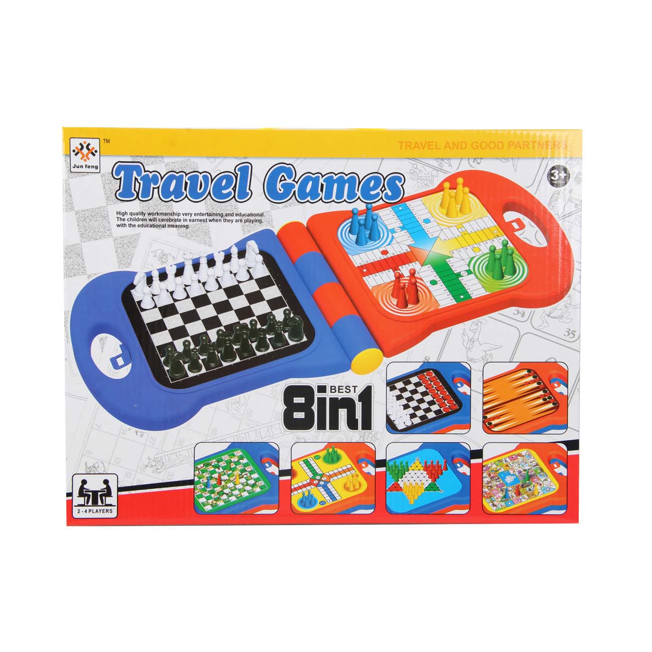 Društvene igre 8u1, putni gadget - cover