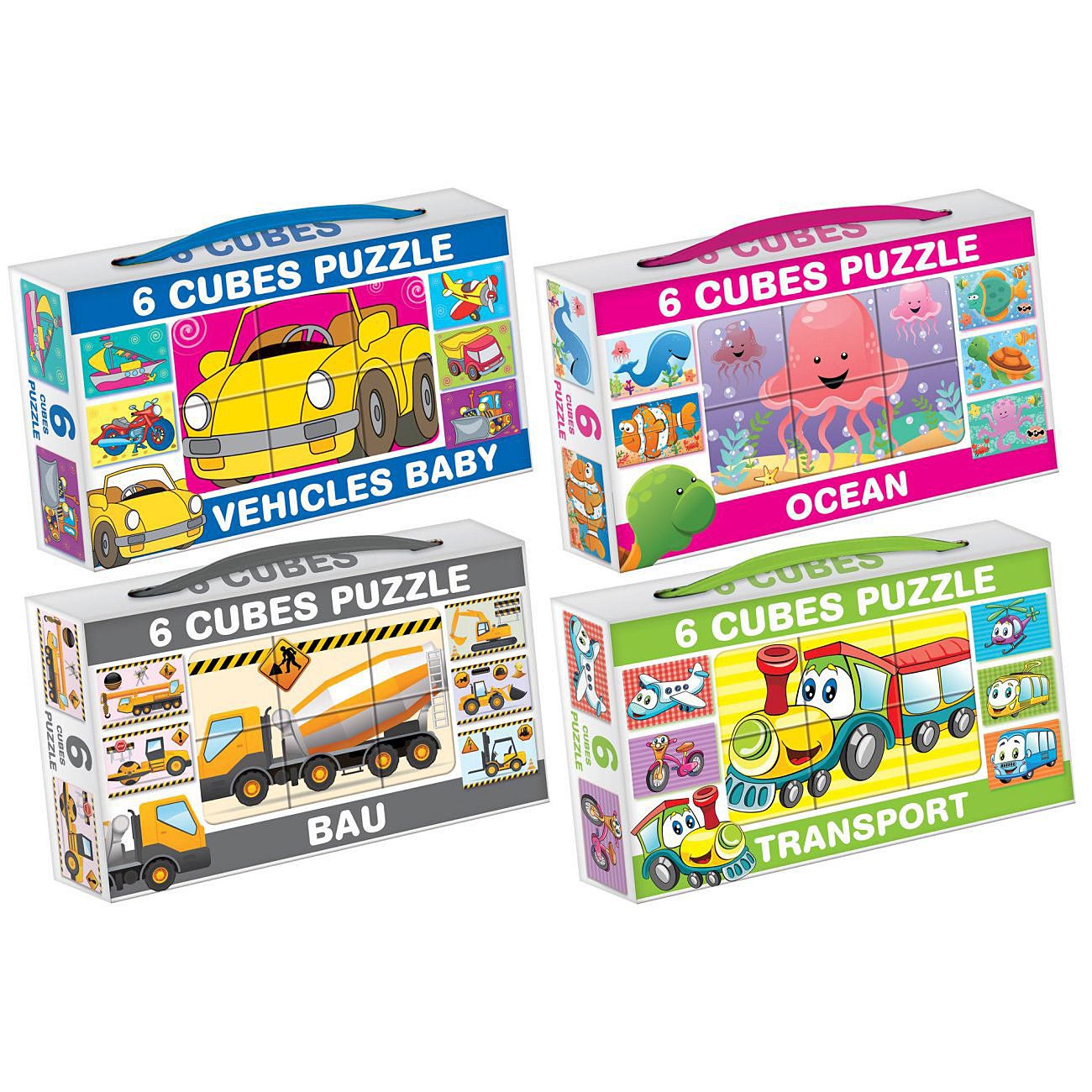 Puzzle / slagalice set od 6 kocki - cover