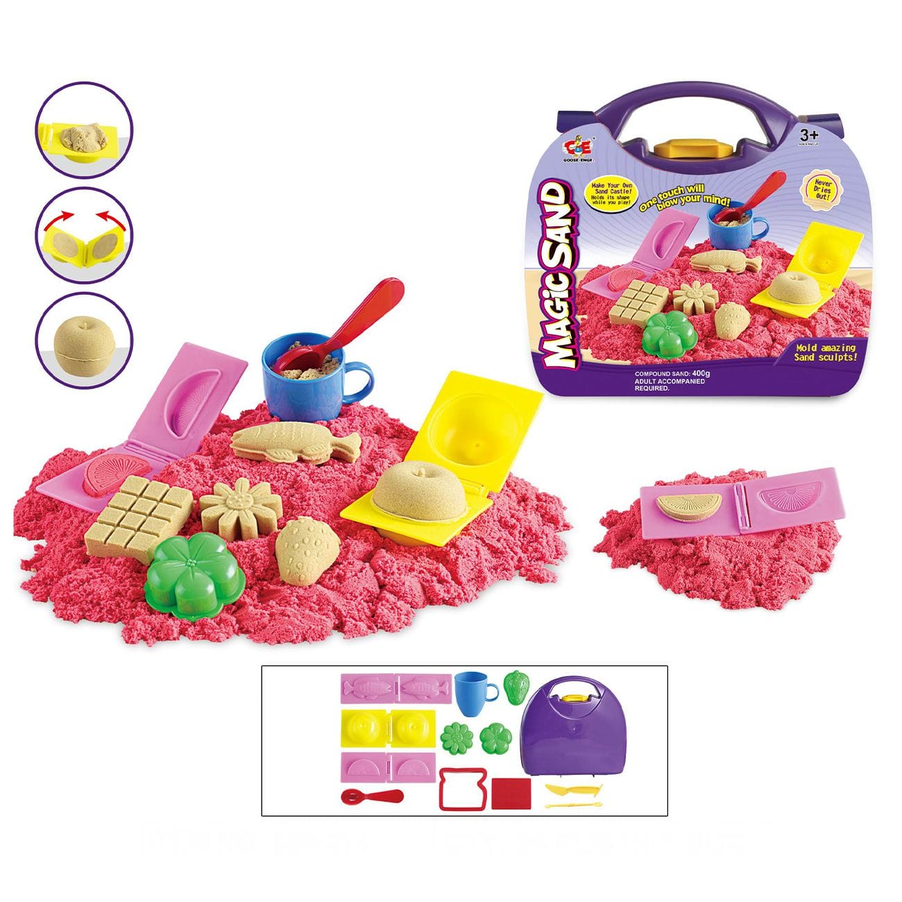 Kinetički pijesak, Magic sand, 400 g - cover