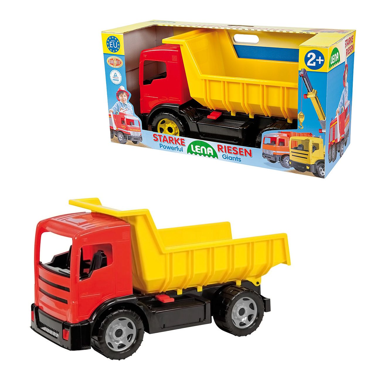 LENA, Giga Trucks, kiper kamion, crveni SK - cover