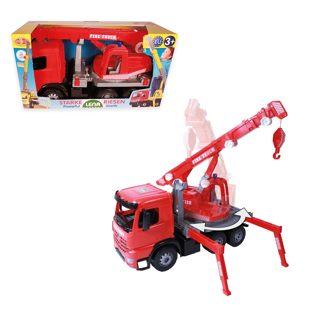 LENA, Giga Trucks, vatrogasni kamion s dizalicom - cover
