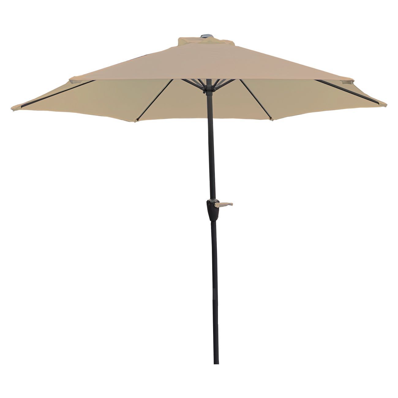 Alu suncobran 270 cm sivo-smeđi - cover