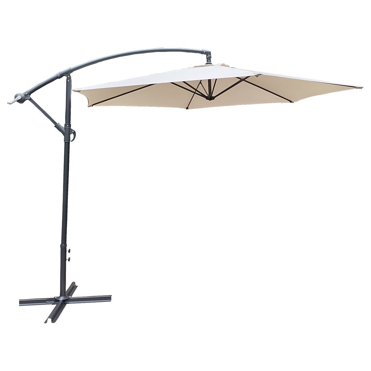 Viseći Alu suncobran 300 cm bež - cover