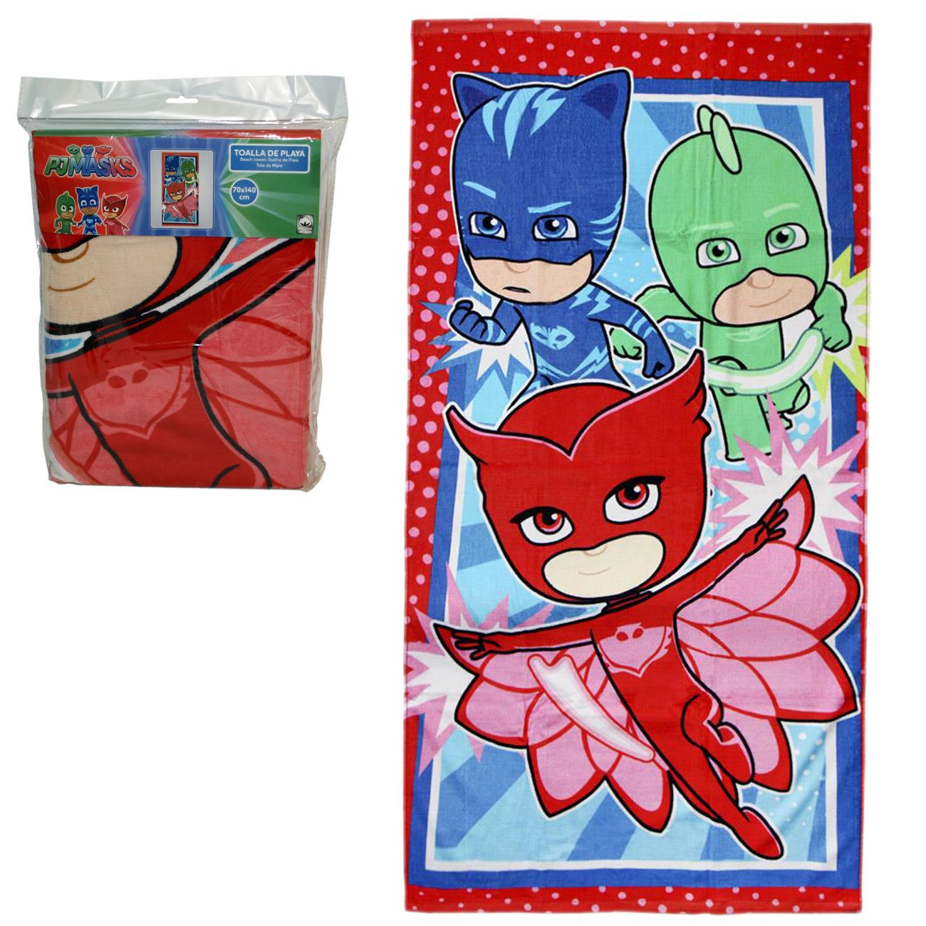 PJ Masks, Ručnik 140x70 cm - cover
