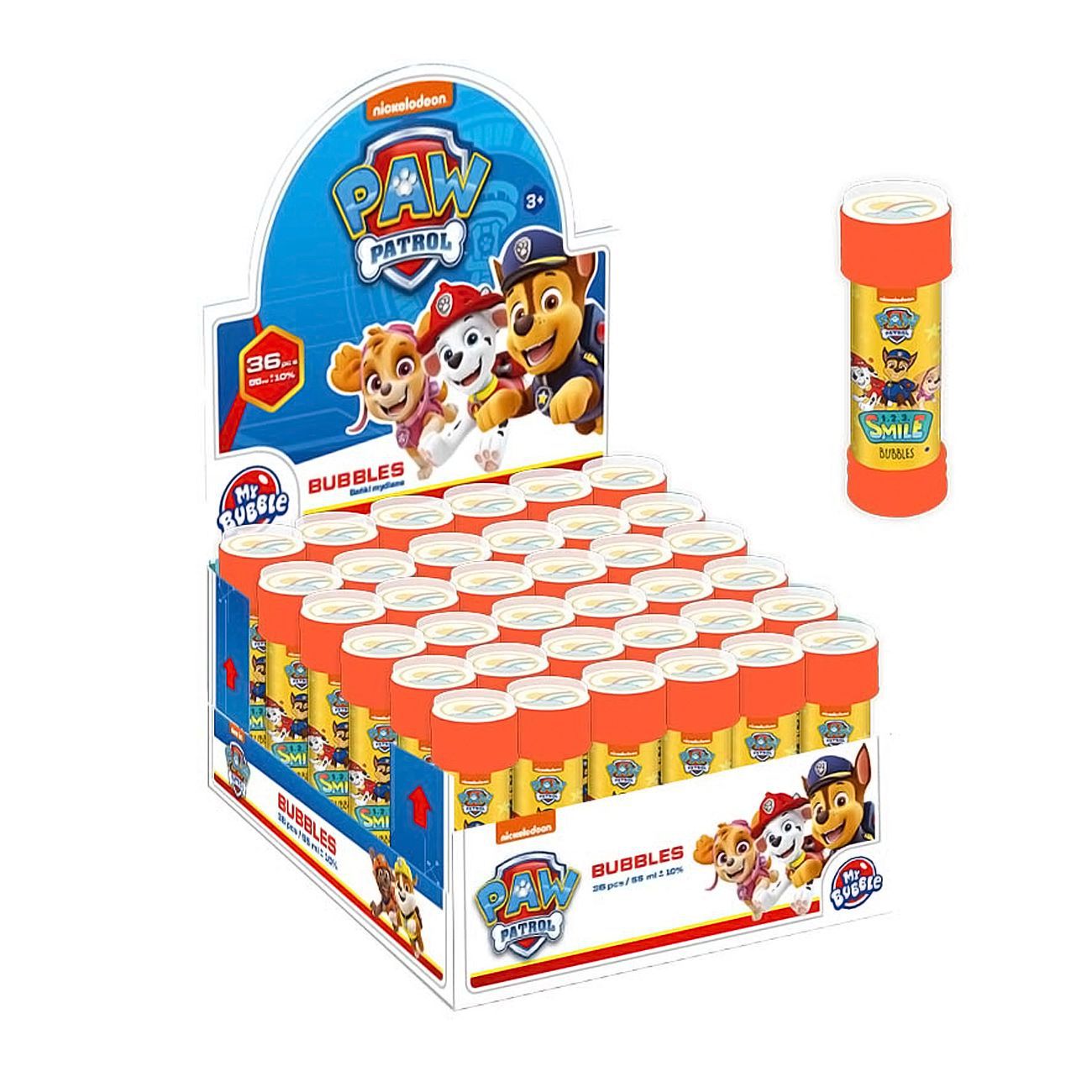 Puhalica balončića Paw Patrol, narančasto pakiranje - cover