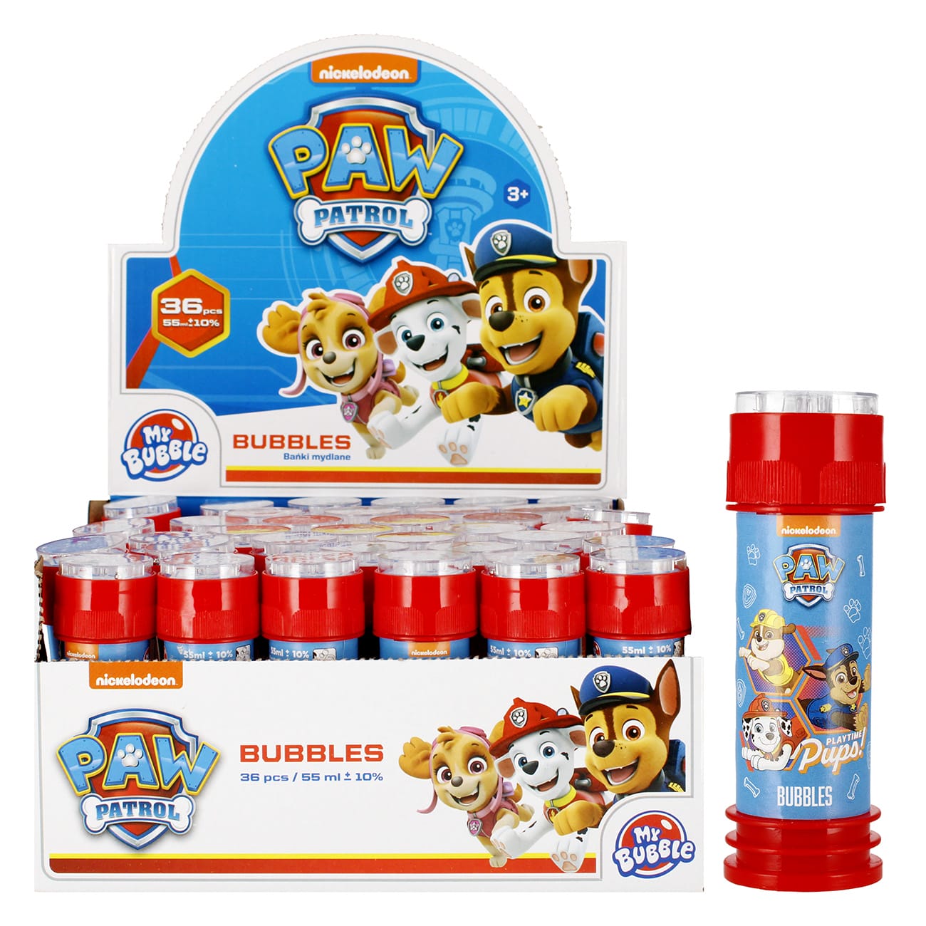 Puhalica balončića Paw Patrol, crveno pakiranje - cover