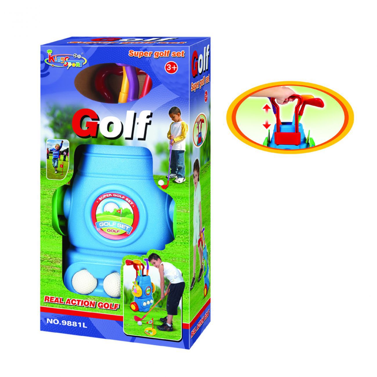 KingSport, Golf set s 3 loptice - cover