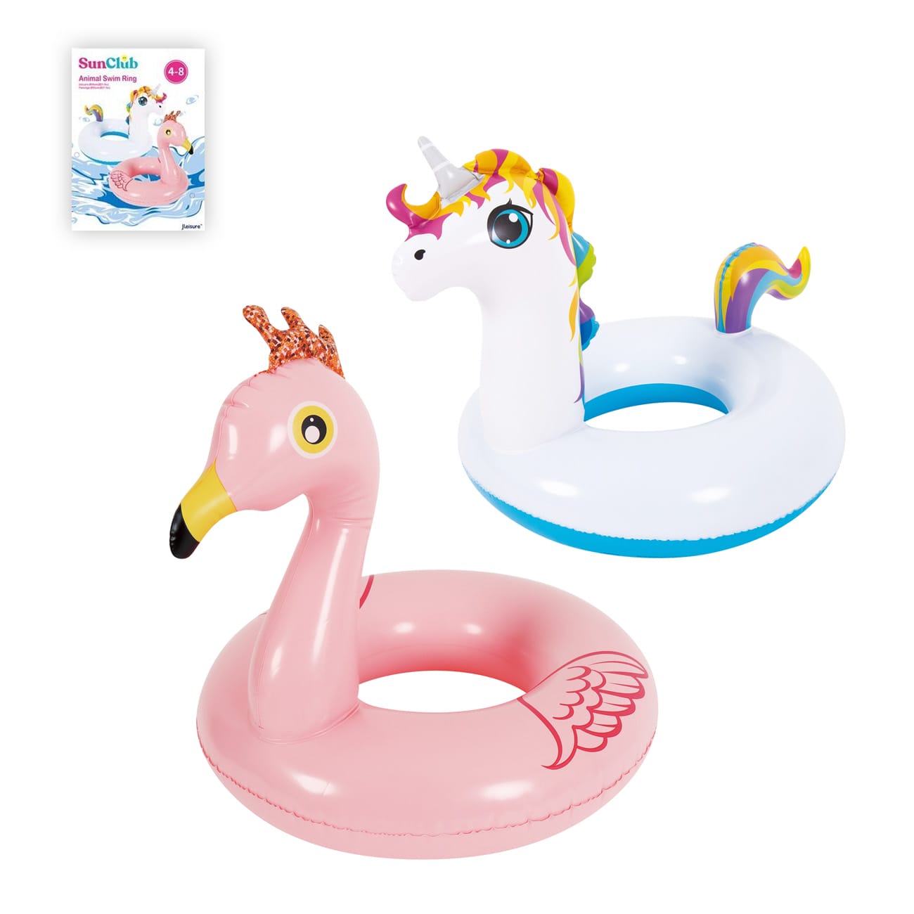Kolut u obliku Flaminga i Unicorna, 55 cm - cover