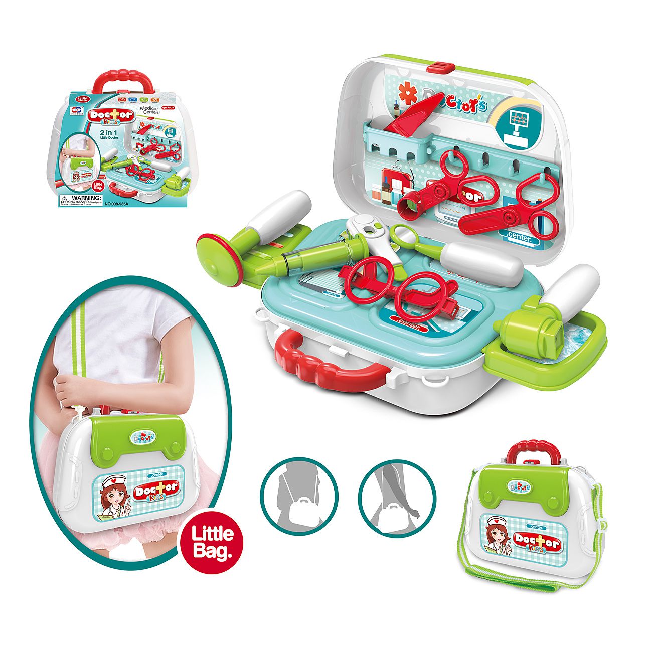 Doktor set u torbi Little Doctor 2u1 - cover
