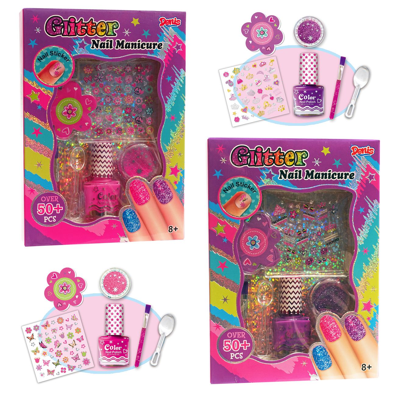Kozmetički set za nokte Glitter 50/1 pak - cover
