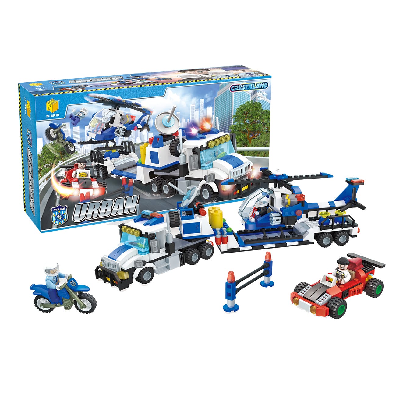 Crystaland, kocke, Gradska policija, 542 kom - cover