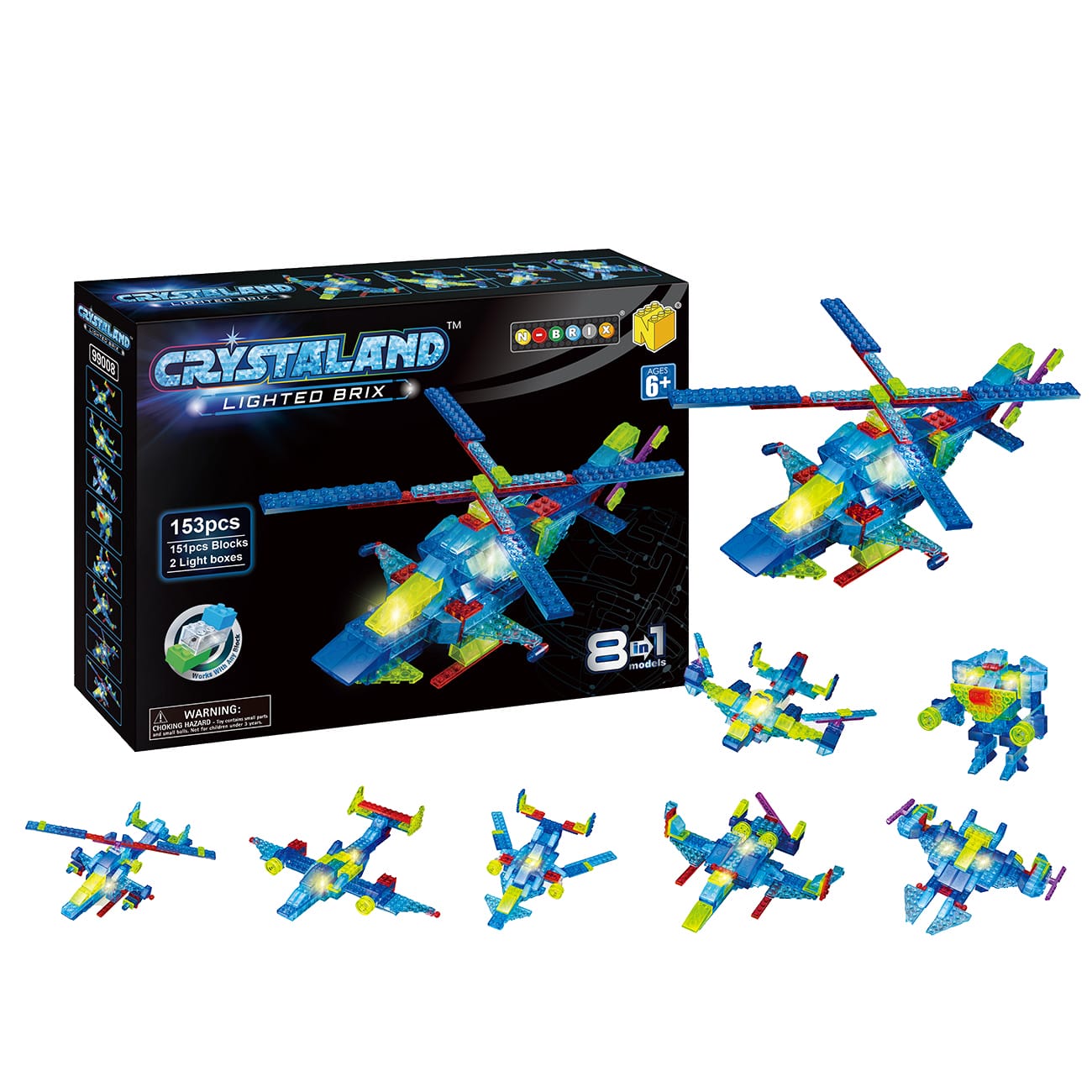 Crystal kocke, 8u1, helikopter i letjelice - cover