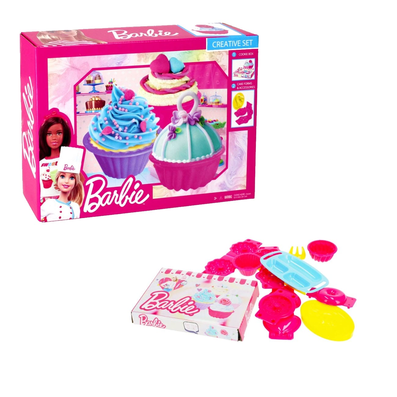 Barbie, masa za modeliranje, kreativne slastice, 6x25g - cover