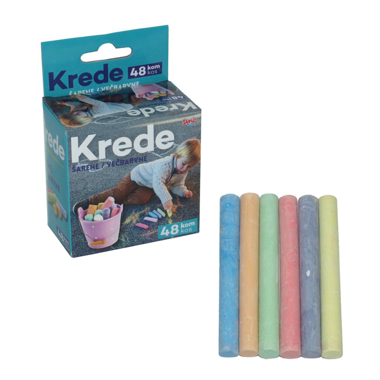 Set kreda u boji, 48/1 pak, kutija - cover