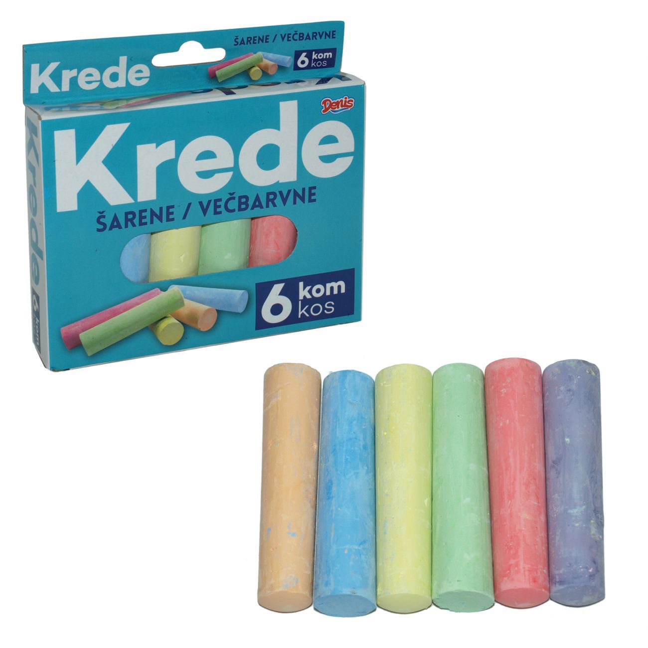 Set jumbo kreda u boji, 6/1 pak, kutija - cover