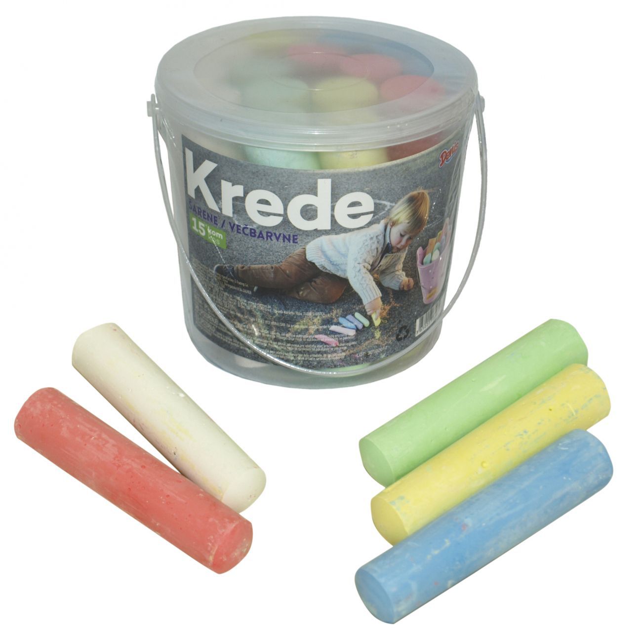 Set jumbo kreda u boji, 15/1 pak, kantica - cover