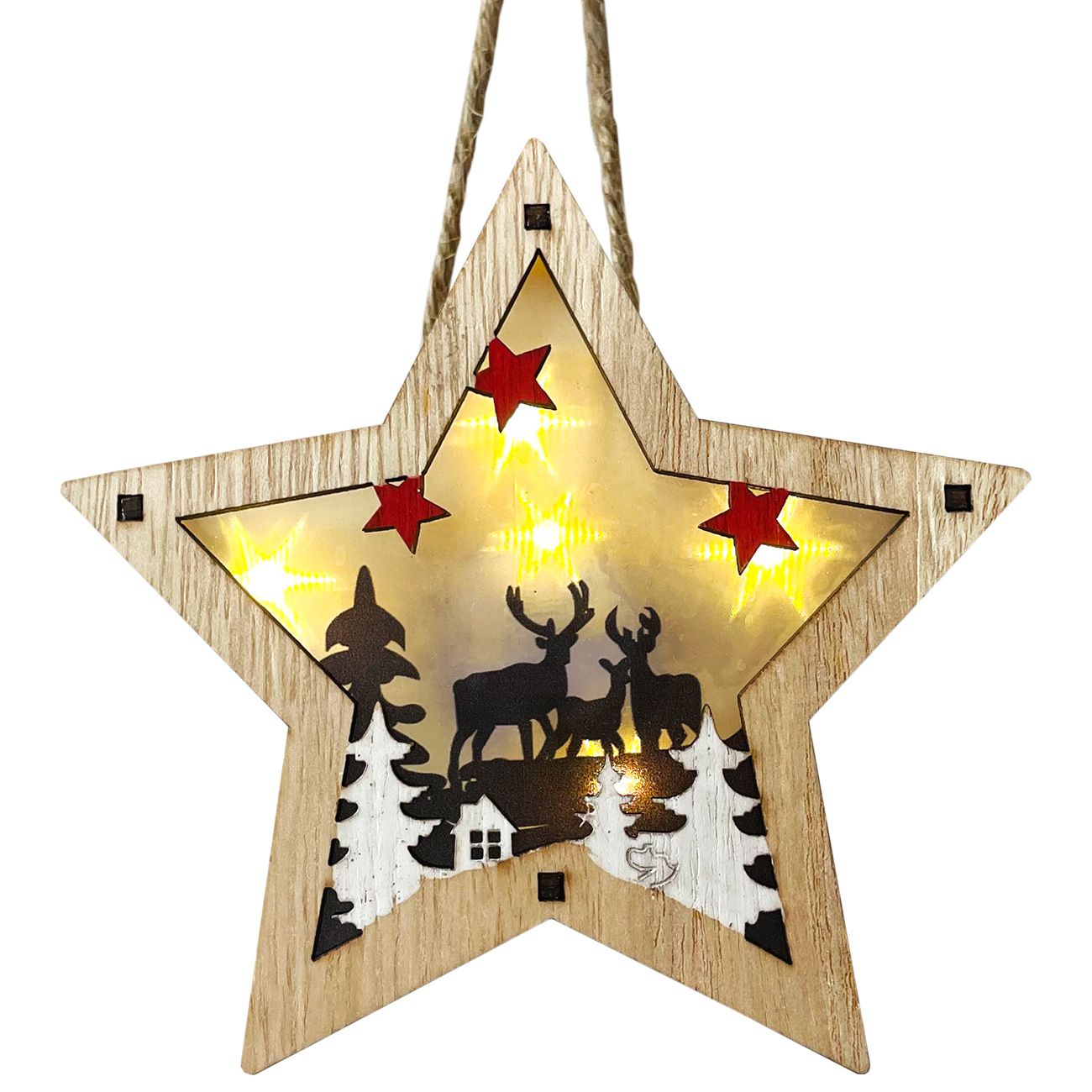 Viseća LED Zvijezda 12 cm - cover