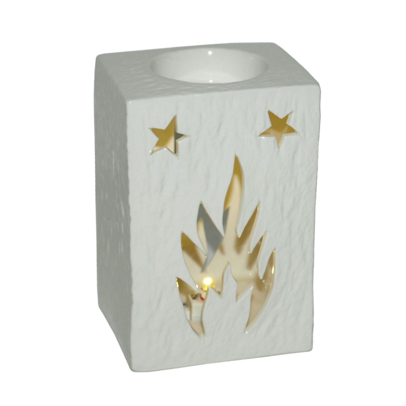 LED keramički svijećnjak 13x8,5x7 cm - cover