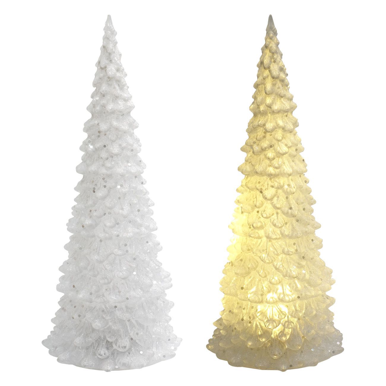 LED božićno drvce 27cm, bijele boje - cover