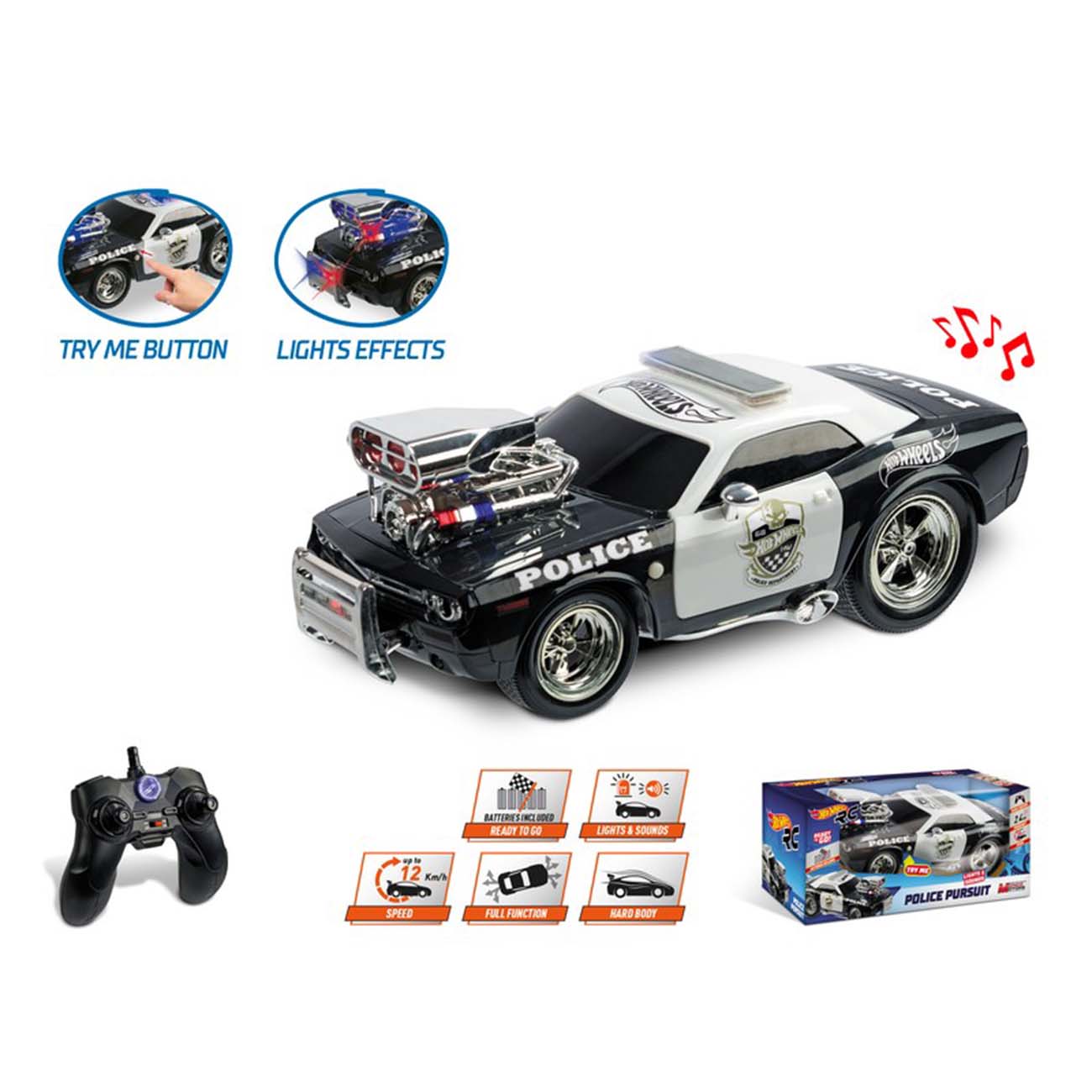 Hot Wheels Police Pursuit, policijski presretač na daljinski - cover
