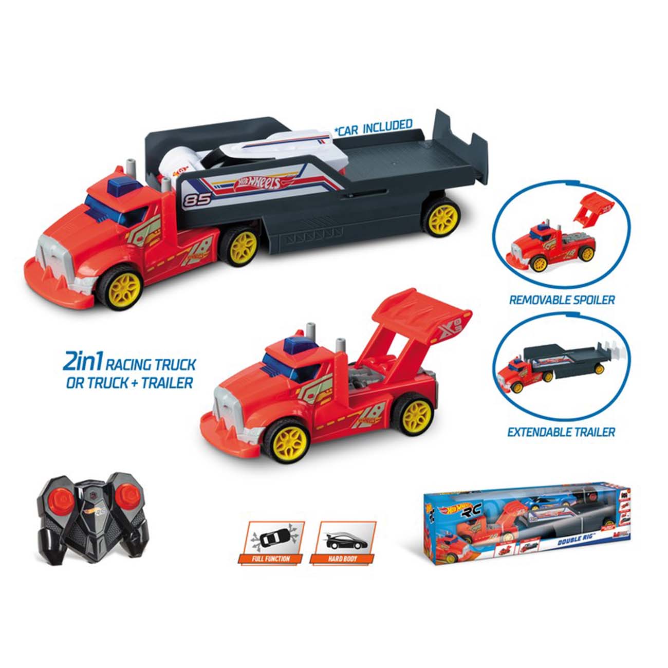 Hot Wheels Truck, 2u1, na daljinsko upravljanje - cover