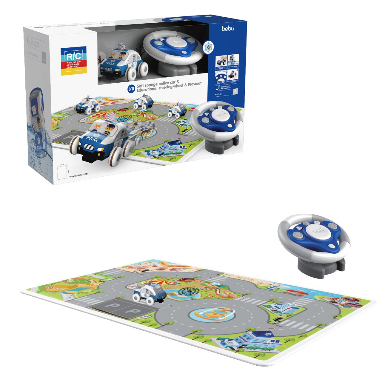 R/C, Policijski auto na daljinsko upravljanje s podlogom - cover