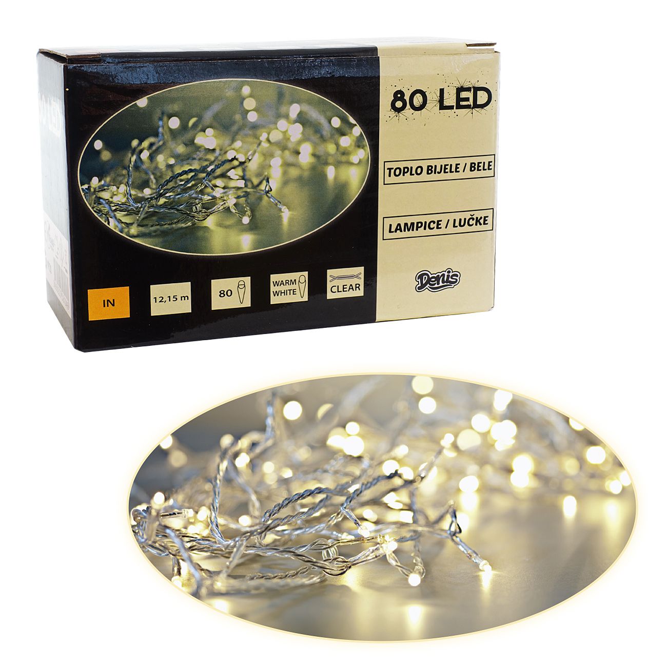 80 LED lanac na baterije toplo bijelo - cover