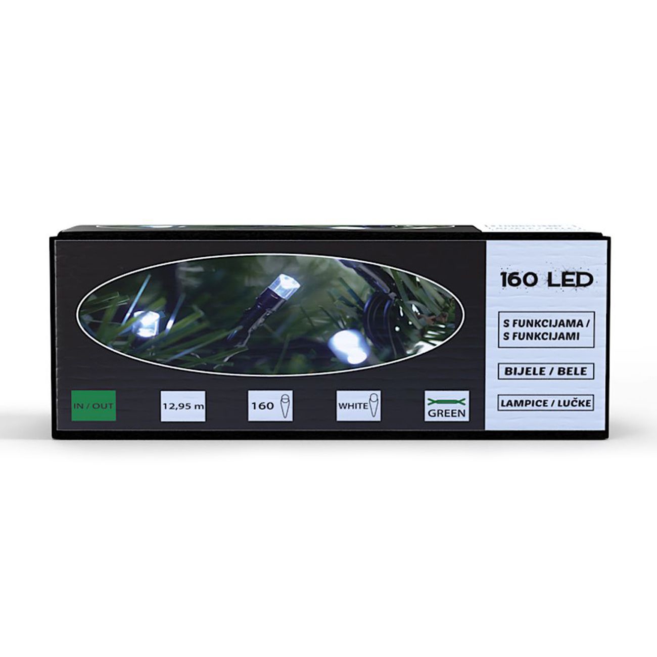 160 LED, lampica, bijelo svjetlo - cover