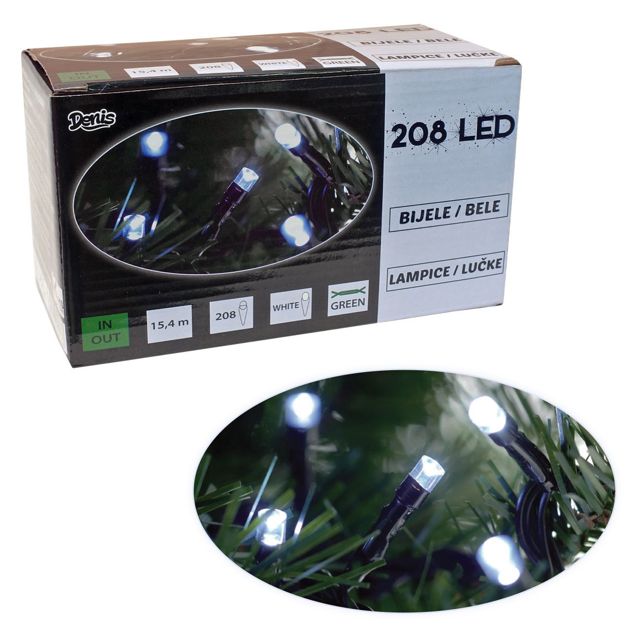 208 LED, lampica, bijelo svjetlo - cover
