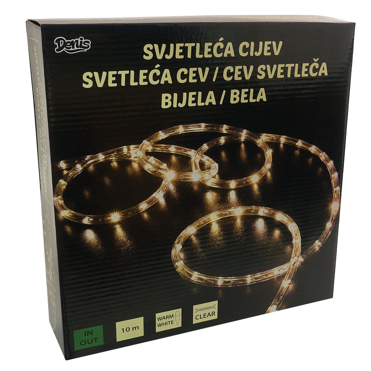LED, svjetleća cijev, 10 m, bijelo svjetlo - cover