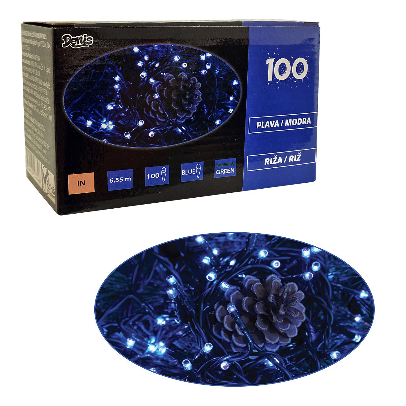 100 Lampica, riža, plava - cover