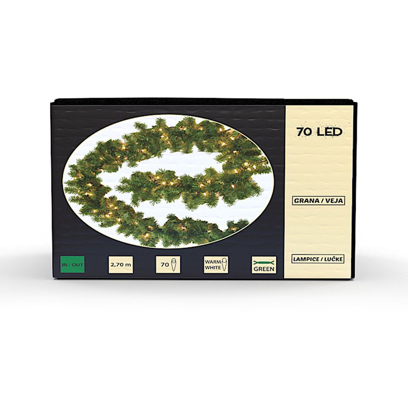 70 LED, girlanda, 2.70 m - cover