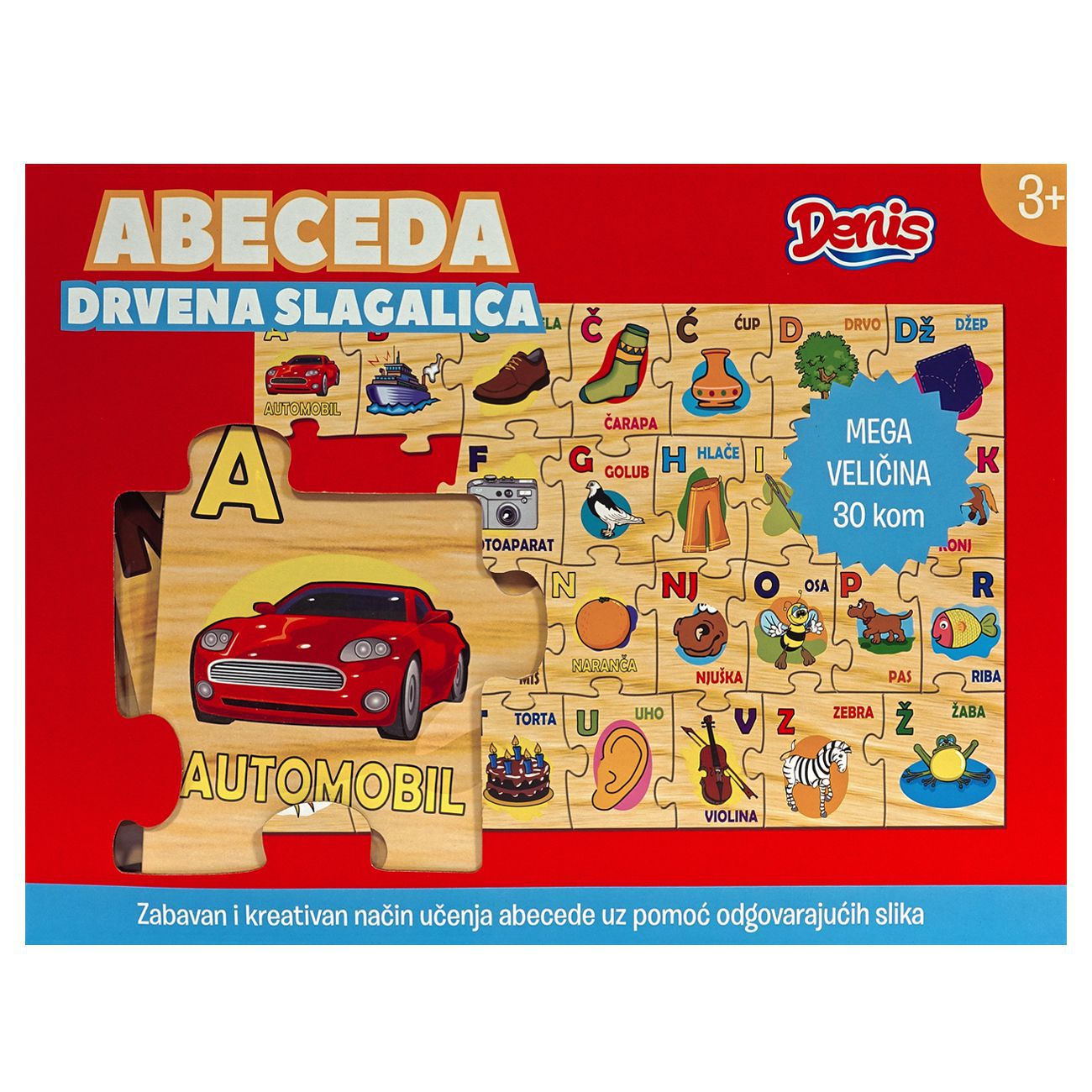 Drvena slagalica Abeceda HR - cover