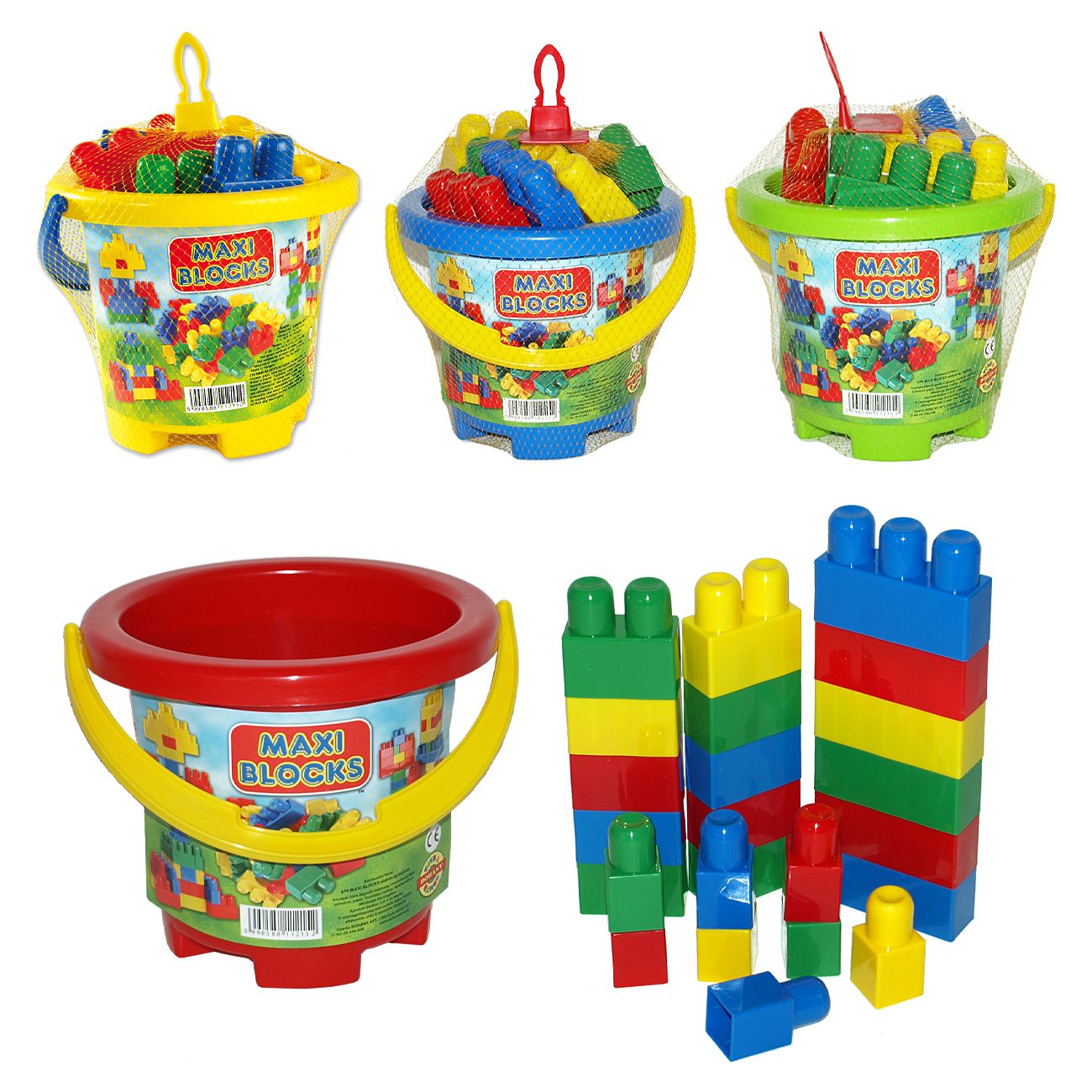Kocke Maxi Blocks 24 kom 4 boje - cover