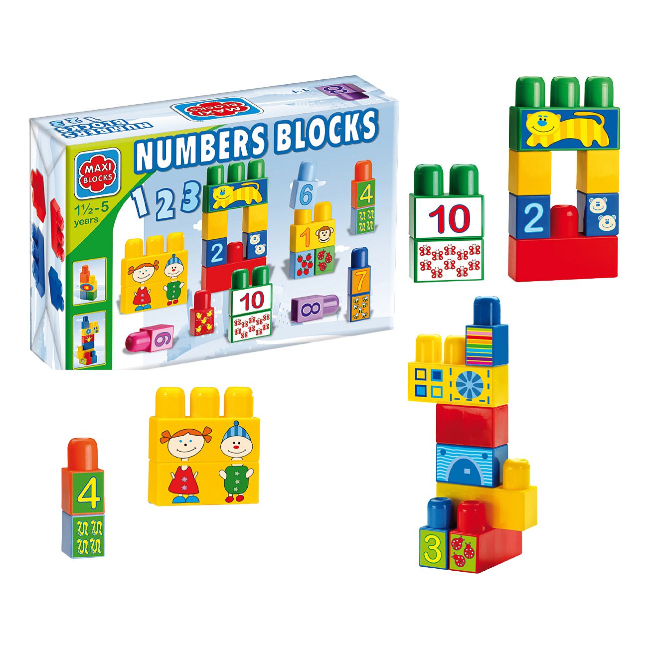 Kocke Maxi Blocks s brojevima - cover