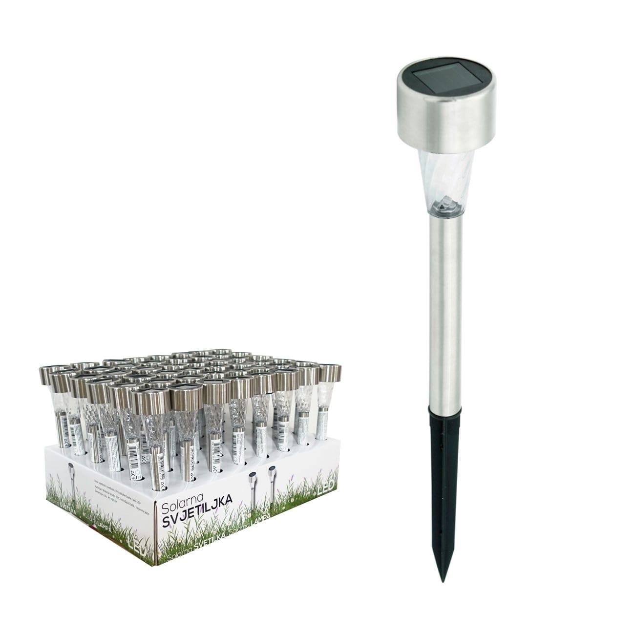 LED Solarna ubodna svjetiljka 31 cm - cover