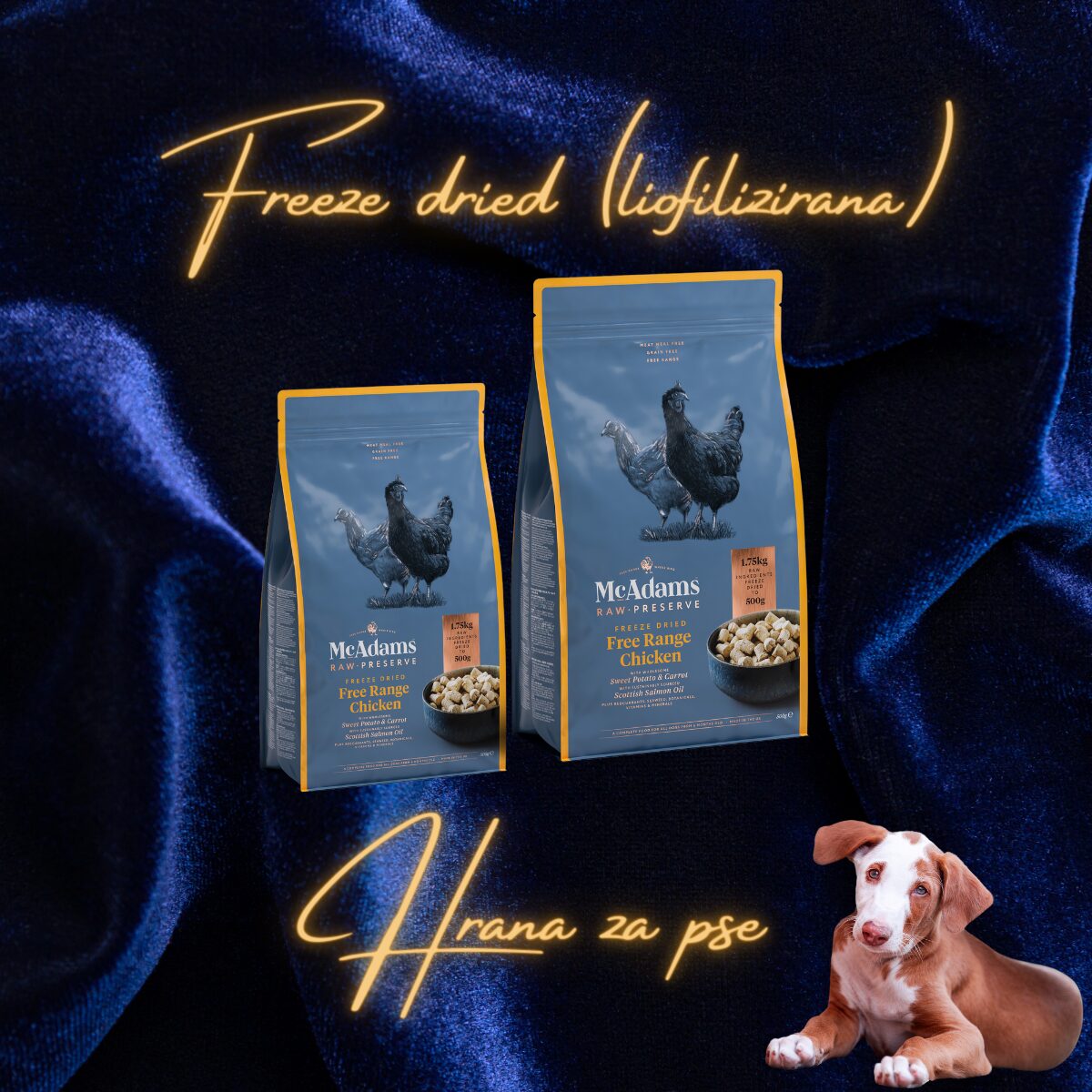 McAdams liofilizirana (freeze dried) hrana za pse - cover