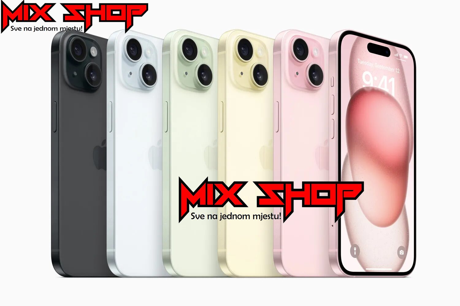 APPLE IPHONE 15 PLUS 128GB  NOVO GARANCIJA RAZNE BOJE  - cover