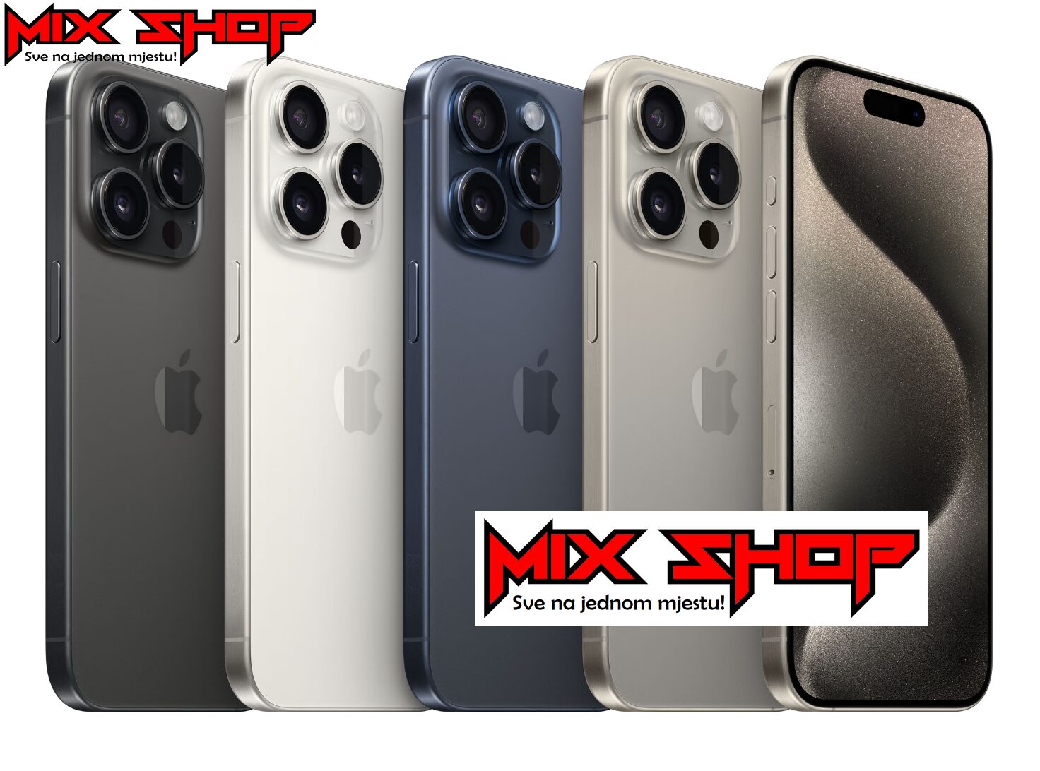 APPLE IPHONE 15 PRO 256GB  NOVO GARANCIJA RAZNE BOJE  Zamjena - cover