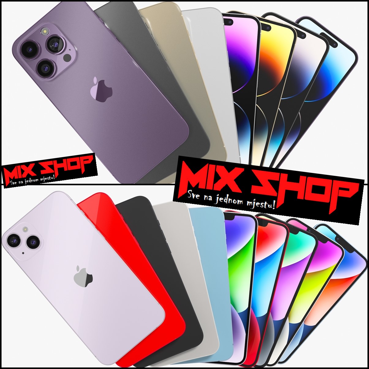 APPLE IPHONE 14 128GB  KAO NOVO GARANCIJA RAZNE BOJE Zamjena DA - cover