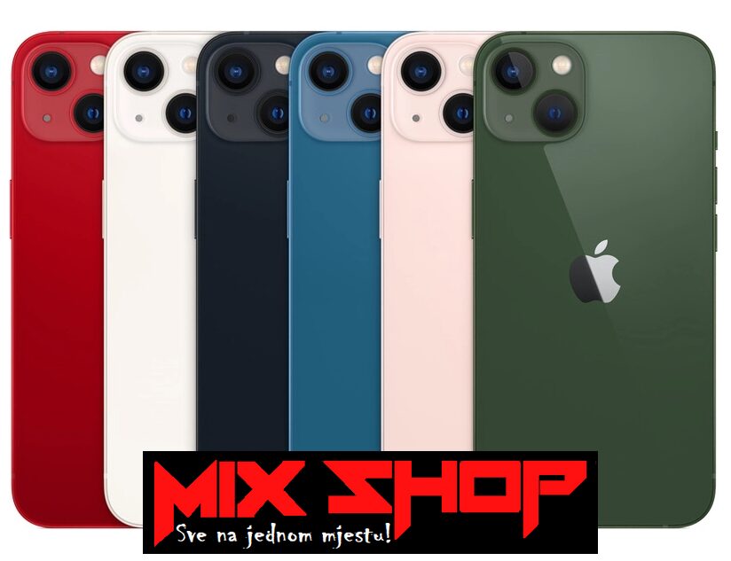 APPLE IPHONE 13 128GB NOVO, GARANCIJA, RAZNE BOJE, Zamjena DA 128 GB - cover