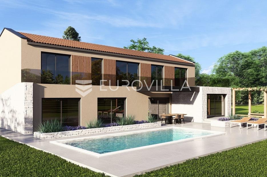 Istra, Motovun, građevinsko zemljište 1631 m2 s projektom za dva objekta - cover