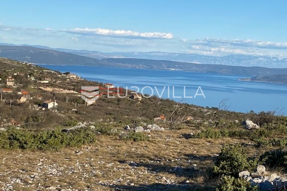 Istra, Labin, građevinsko zemljište s pravomoćnom građevinskom dozvolom i predivnim pogledom na more - cover