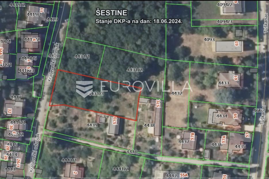 Zagreb, Šestine, građevinsko zemljište 1585m2 - cover