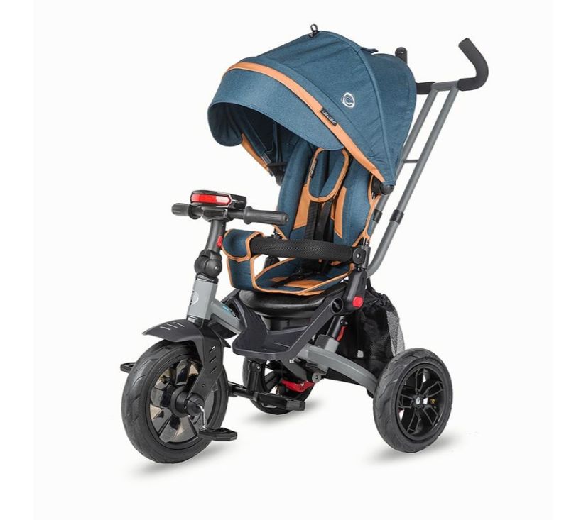 Dječji tricikl Qplay Pianti plavi - cover