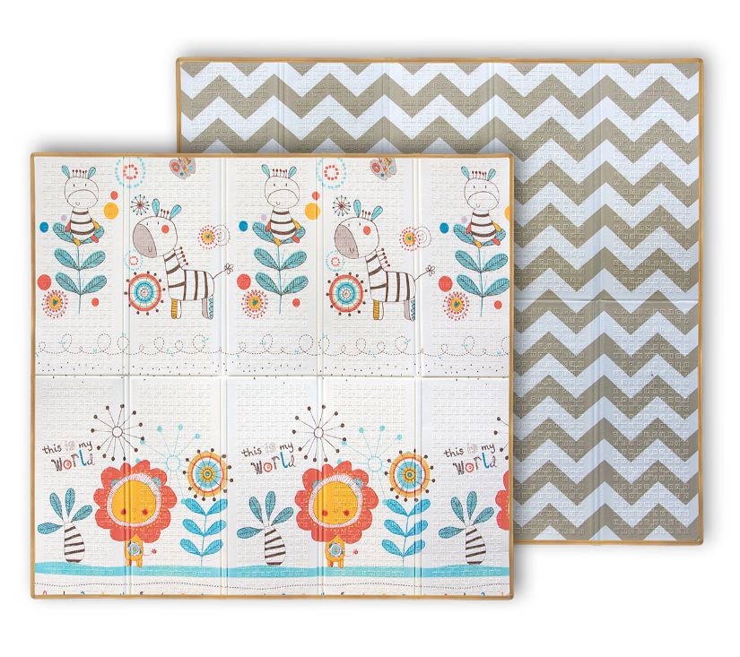 Dvostrana podloga za igru Zebra 197x177cm - cover